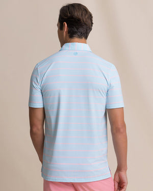 SOUTHERN TIDE Men's Polo Core Sound Stripe Coastal Breeze Performance Polo