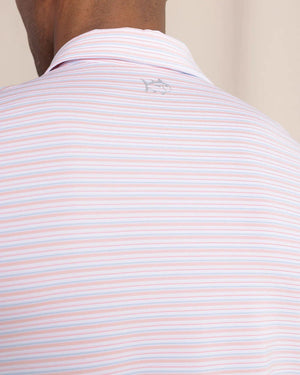 SOUTHERN TIDE Men's Polo Southern Point Driver Oyster Creek Stripe Polo || David's Clothing
