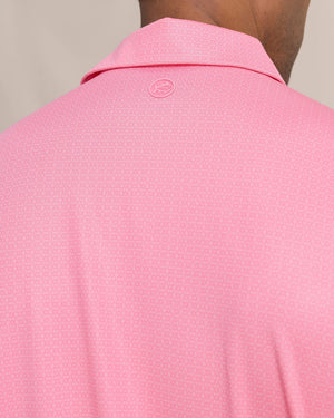 SOUTHERN TIDE Men's Polo Southern Tide Driver Seaside Geo Printed Polo