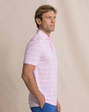 SOUTHERN TIDE Men's Polo Southern Tide Driver Wild Winds Stripe Polo