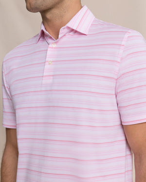 SOUTHERN TIDE Men's Polo Southern Tide Driver Wild Winds Stripe Polo