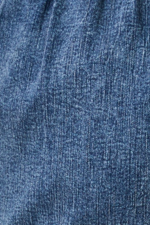 SUNDAY EDITION Women's Shorts Mid Rise Ruffle Hem Stretchy Denim Shorts