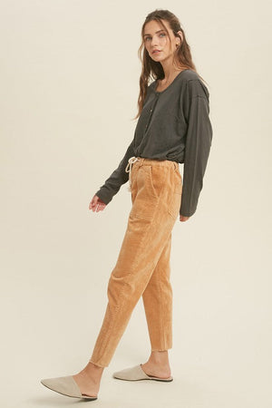 WISHLIST Women's Top Button-Up Cotton Slub Top || David's Clothing