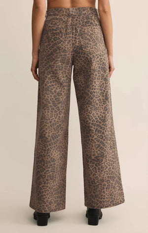 Z SUPPLY Women's Jeans Z Supply Marli Denim Leopard Pant