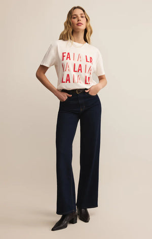 Z SUPPLY Women's Tee Z Supply Falalala Boyfriend Tee