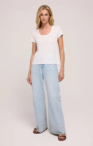 Z SUPPLY Women's Top Z Supply Anywhere Scoop Neck Tee || David's Clothing