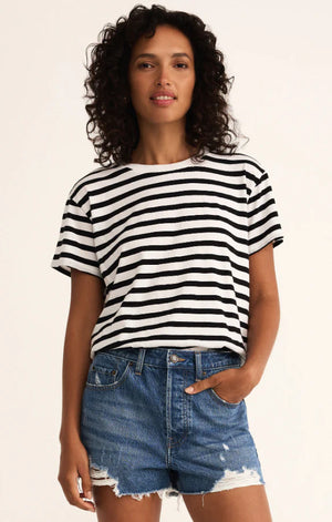 Z SUPPLY Women's Top Z Supply Go To Stripe Tee || David's Clothing