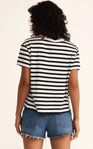 Z SUPPLY Women's Top Z Supply Go To Stripe Tee || David's Clothing