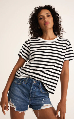 Z SUPPLY Women's Top Z Supply Go To Stripe Tee || David's Clothing