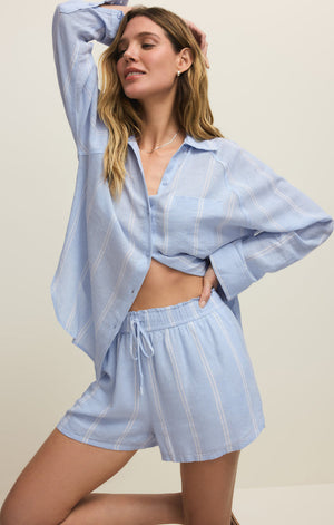 Z SUPPLY Women's Top Z Supply Perfect Linen Striped Top