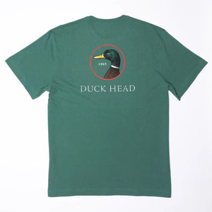 DUCK HEAD Men's Tees SPRUCE GREEN / S Duck Head Logo Short Sleeve T-Shirt || David's Clothing D21019398