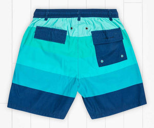 SOUTHERN MARSH COLLECTION Boy's Shorts Southern Marsh Youth Harbor Trunk - Horizon Stripe || David's Clothing