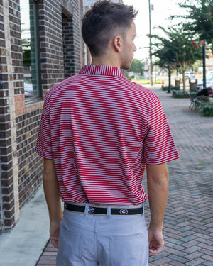 Zeppro Men's Belts Zeppro University of Georgia Ribbon Belt - Black || David's Clothing