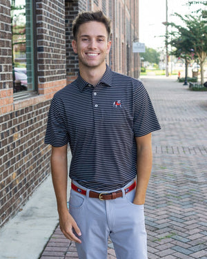 Zeppro Men's Belts Zeppro University of Georgia Ribbon Belt - Red || David's Clothing