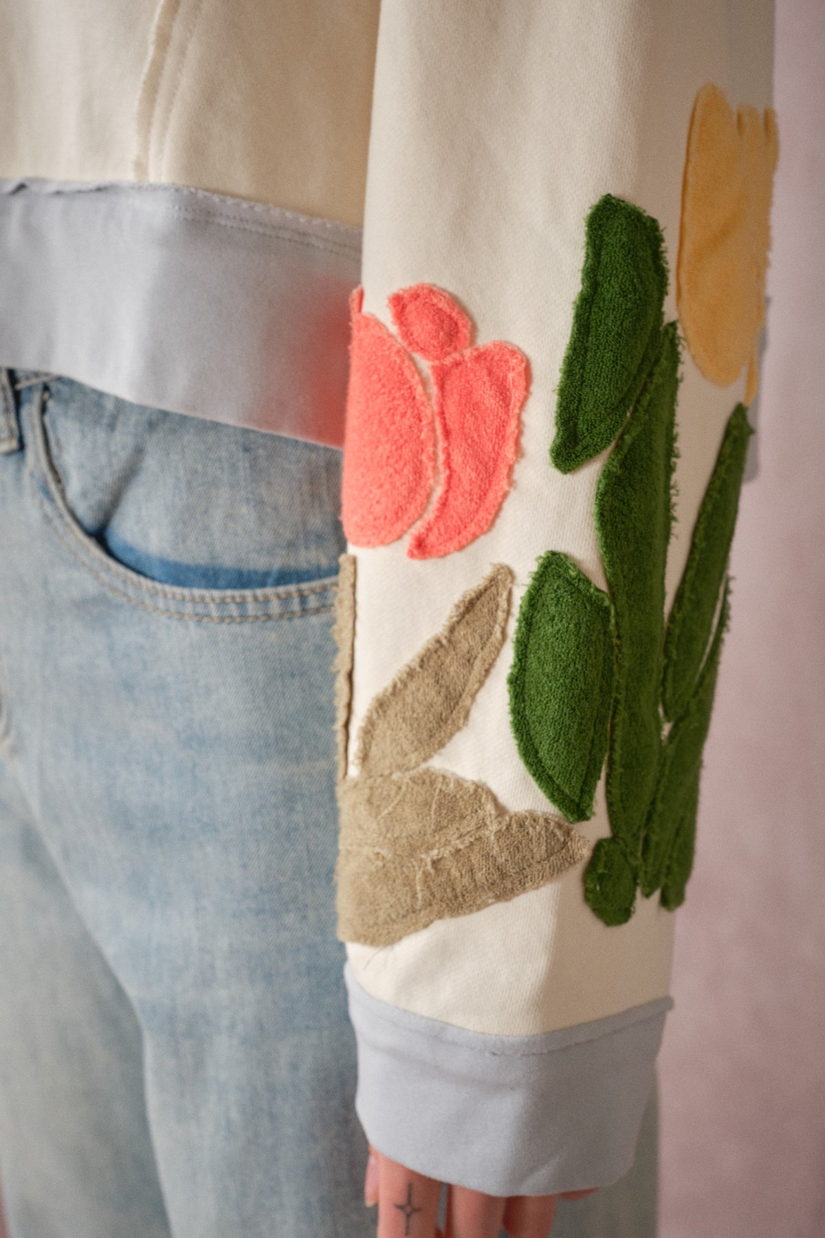 Tulip Patchwork Knit Top