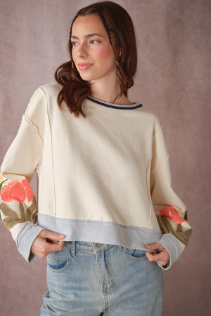 Tulip Patchwork Knit Top