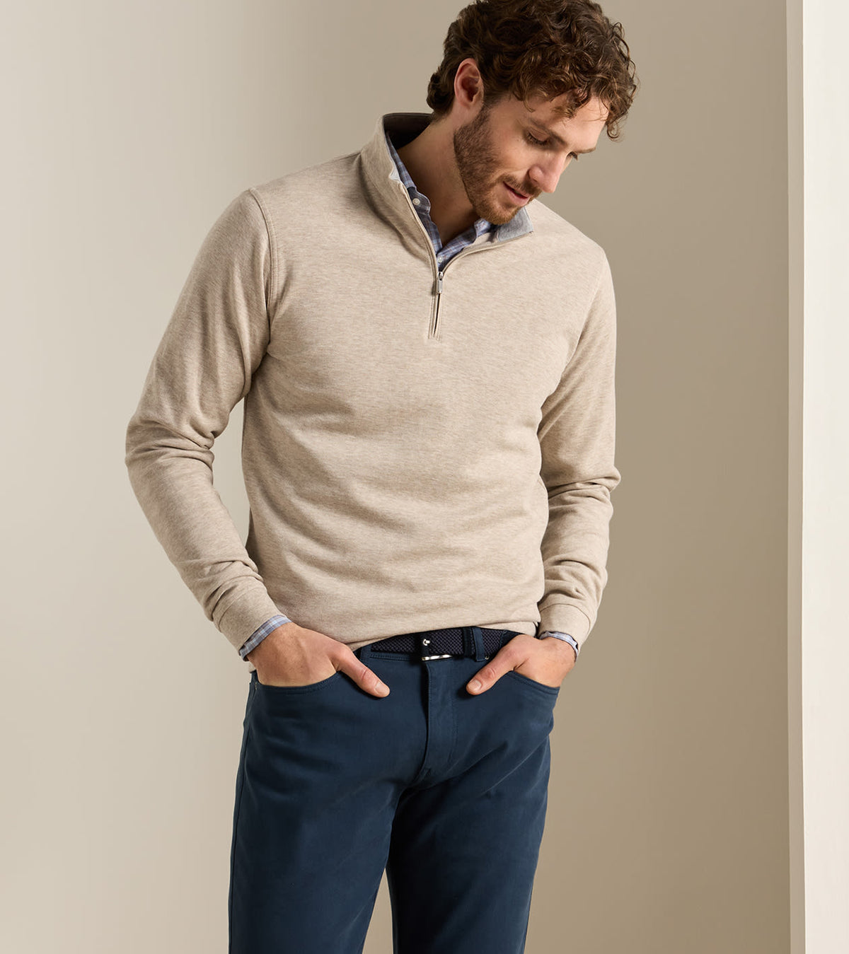 Peter Millar Crown Comfort Quarter-Zip Pullover