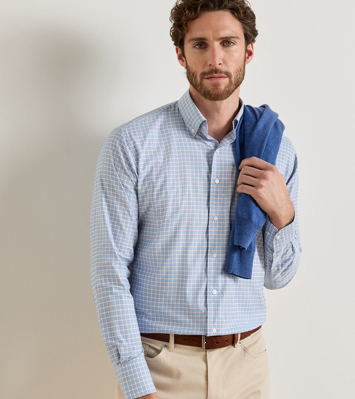 Peter Millar Charles Performance Twill Sport Shirt