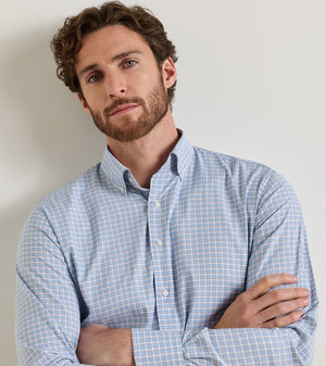 Peter Millar Charles Performance Twill Sport Shirt