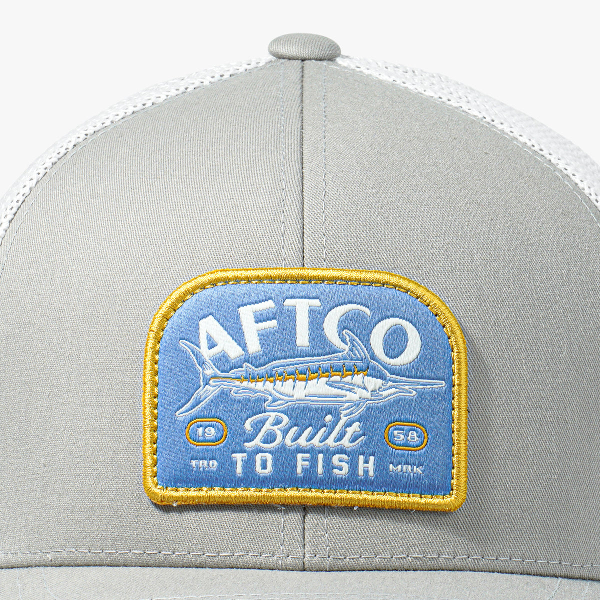 AFTCO MFG Men's Hats SILVER / OS Aftco Trilogy Trucker Hat MC1104SIL