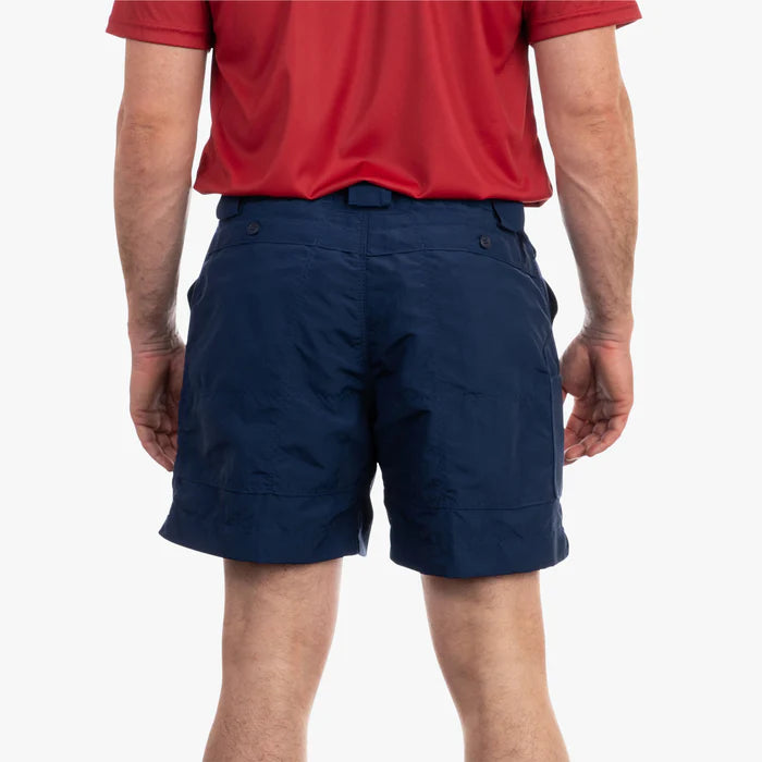 AFTCO MFG Men's Shorts Aftco Original Fishing Shorts 6" - Navy || David's Clothing