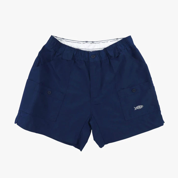 AFTCO MFG Men's Shorts Aftco Original Fishing Shorts 6" - Navy || David's Clothing