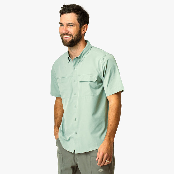 AFTCO MFG Men's Sport Shirt Aftco Air-O Mesh SS Button Down Shirt