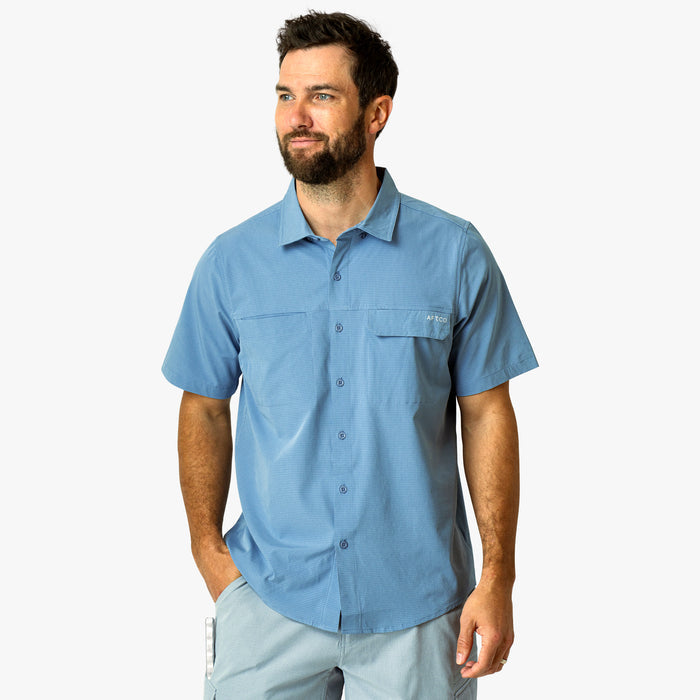 AFTCO MFG Men's Sport Shirt Aftco Air-O Mesh SS Button Down Shirt