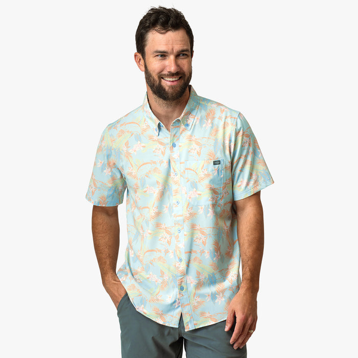 AFTCO MFG Men's Sport Shirt Aftco Boatbar SS Button Down Shirt