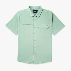 AFTCO MFG Men's Sport Shirt BAY LEAF / S Aftco Air-O Mesh SS Button Down Shirt M45343BYLF
