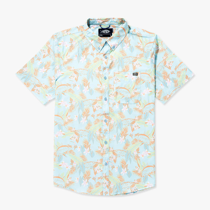 AFTCO MFG Men's Sport Shirt OCEANVIEW / S Aftco Boatbar SS Button Down Shirt M45346OCV