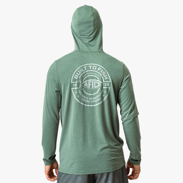 AFTCO MFG Men's Tees Aftco Ocean Bound LS Sun Protection Hoodie