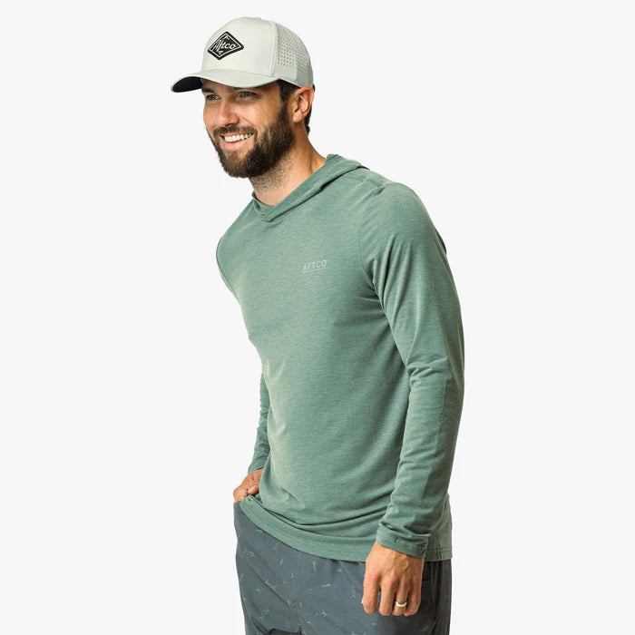 AFTCO MFG Men's Tees Aftco Ocean Bound LS Sun Protection Hoodie
