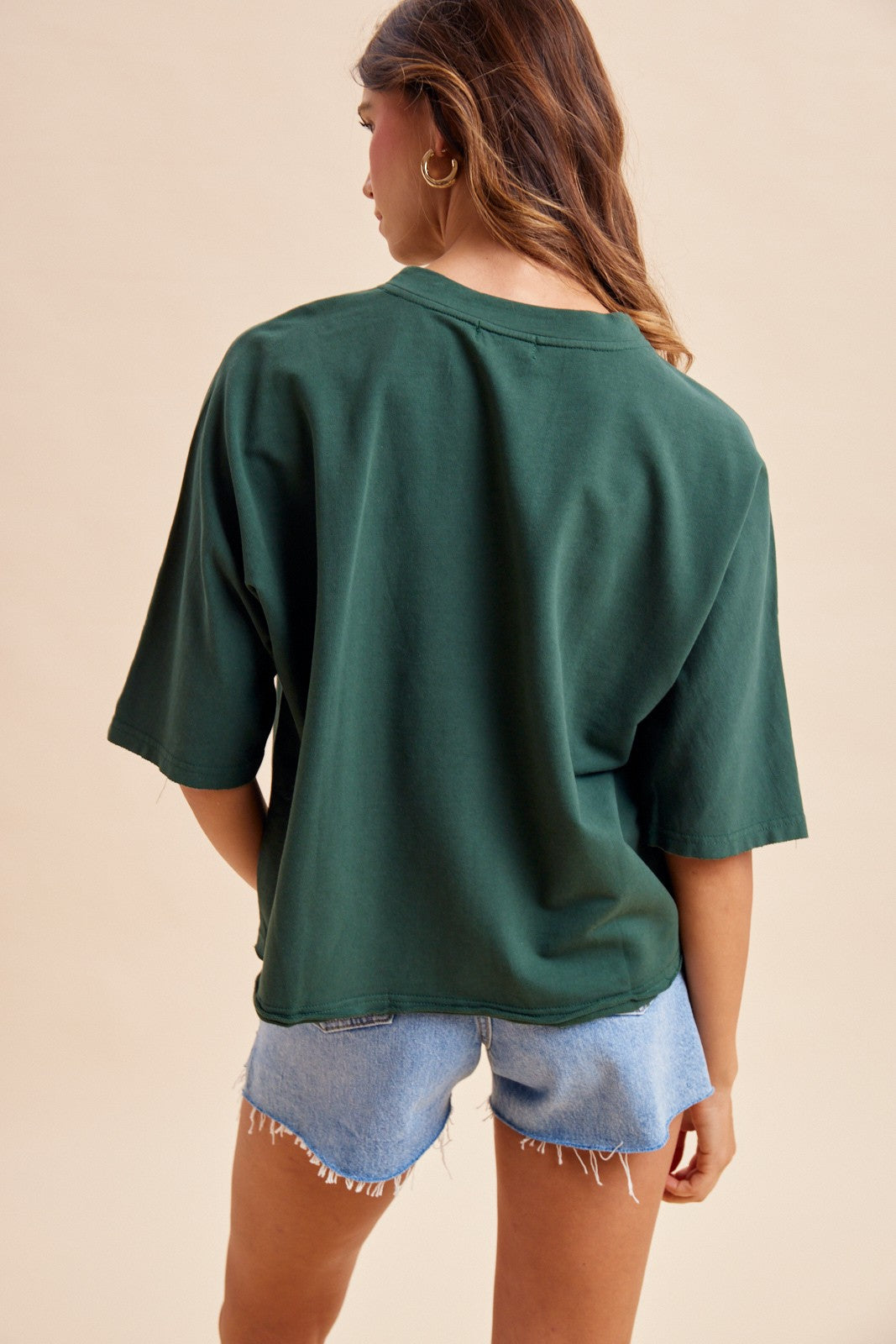 ANNIEWEAR Women's Top Mallard Duck Patchwork Dolman Sleeve Knit Top