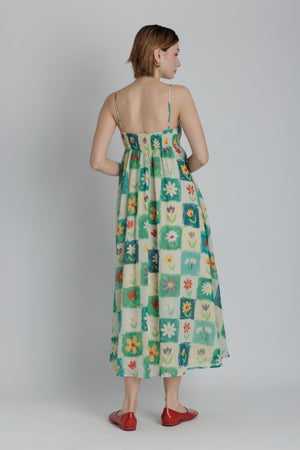 AUREUM Women's Dresses Flower Print Maxi Dress