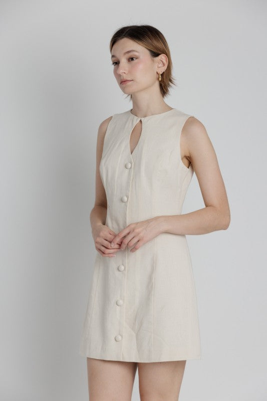 AUREUM Women's Dresses Keyhole Mini Dress