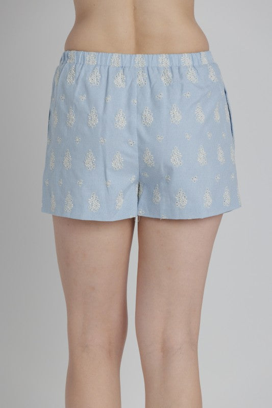 AUREUM Women's Shorts Floral Embroidered Shorts