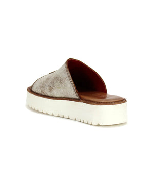 BED STU Women's Shoes Bed Stu Women's flatform leather slide sandal || David's Clothing