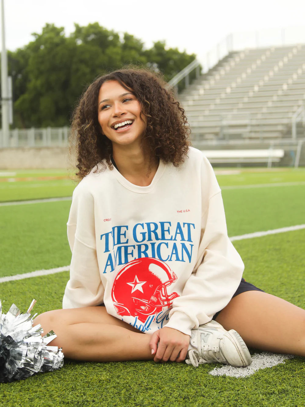 CHARLIE SOUTHERN Women's Sweater Charlie Southern Great American Football Game Sweatshirt || David's Clothing