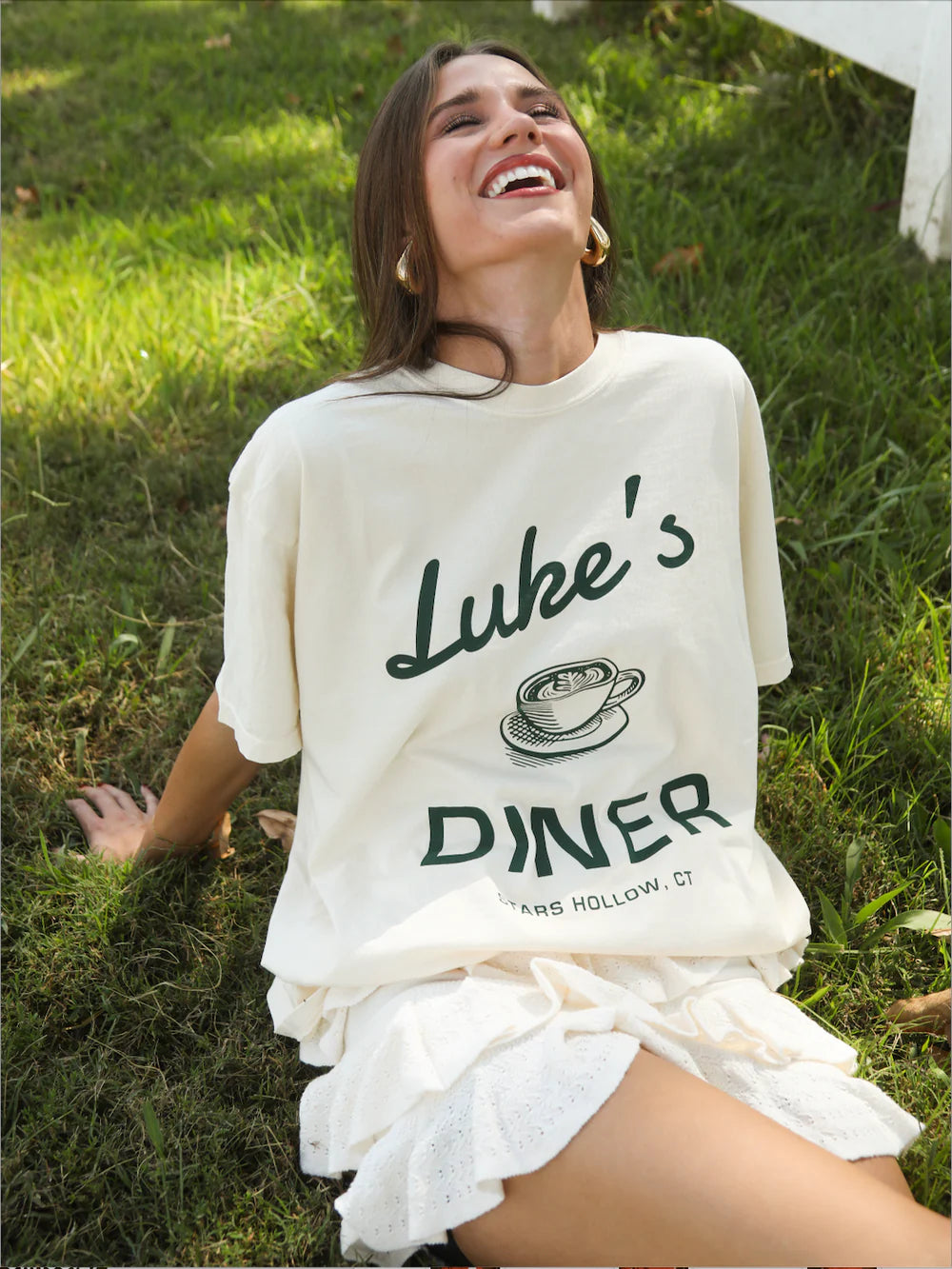 CHARLIE SOUTHERN Women's Tee Friday + Saturday Lukes Diner Tee || David's Clothing