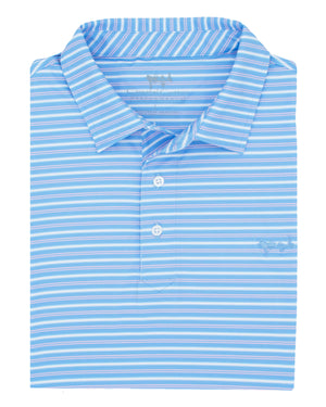 COASTAL COTTON Men's Polo MARINER / S Coastal Cotton Stripe Polo || David's Clothing PPMS