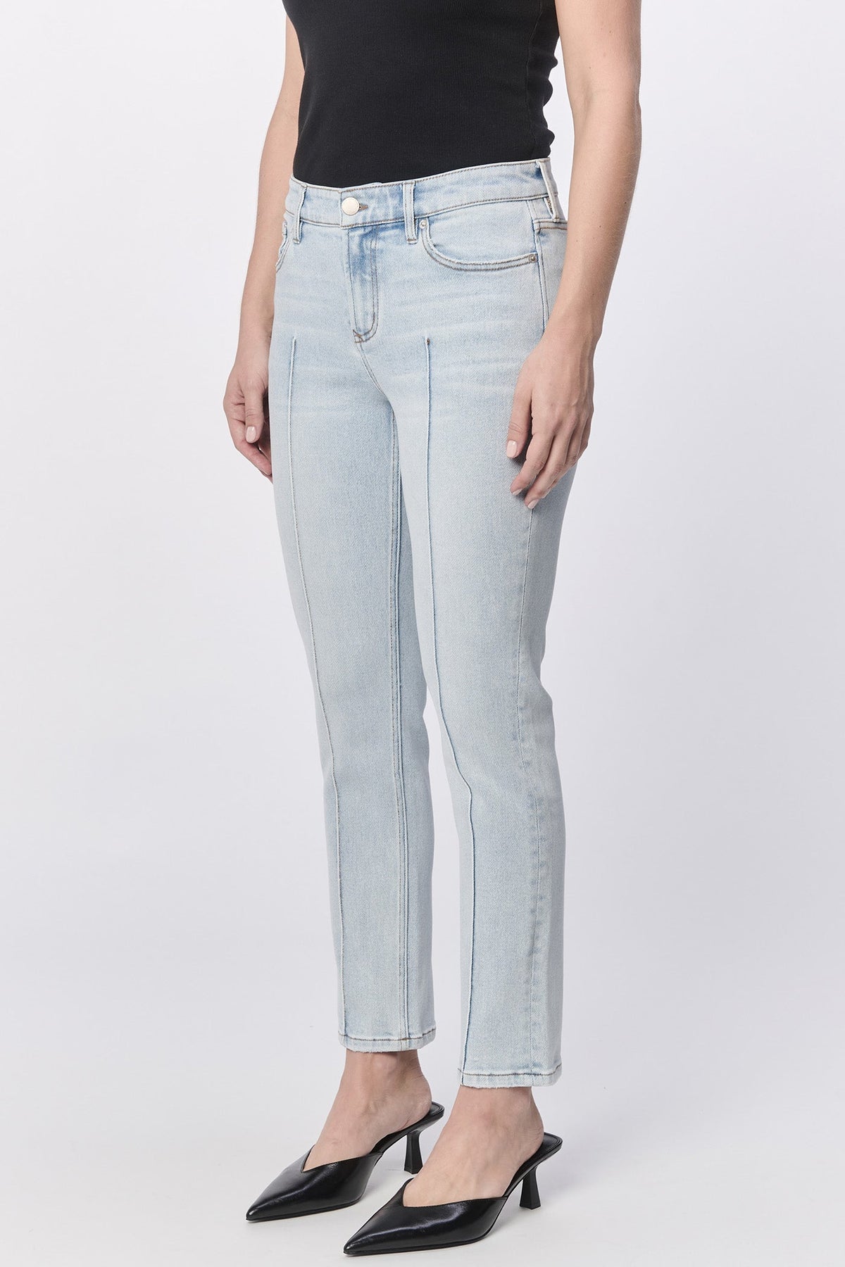 DEAR JOHN DENIM Women's Jeans Dear John Blaire Seam Mid Rise Clean Hem || David's Clothing
