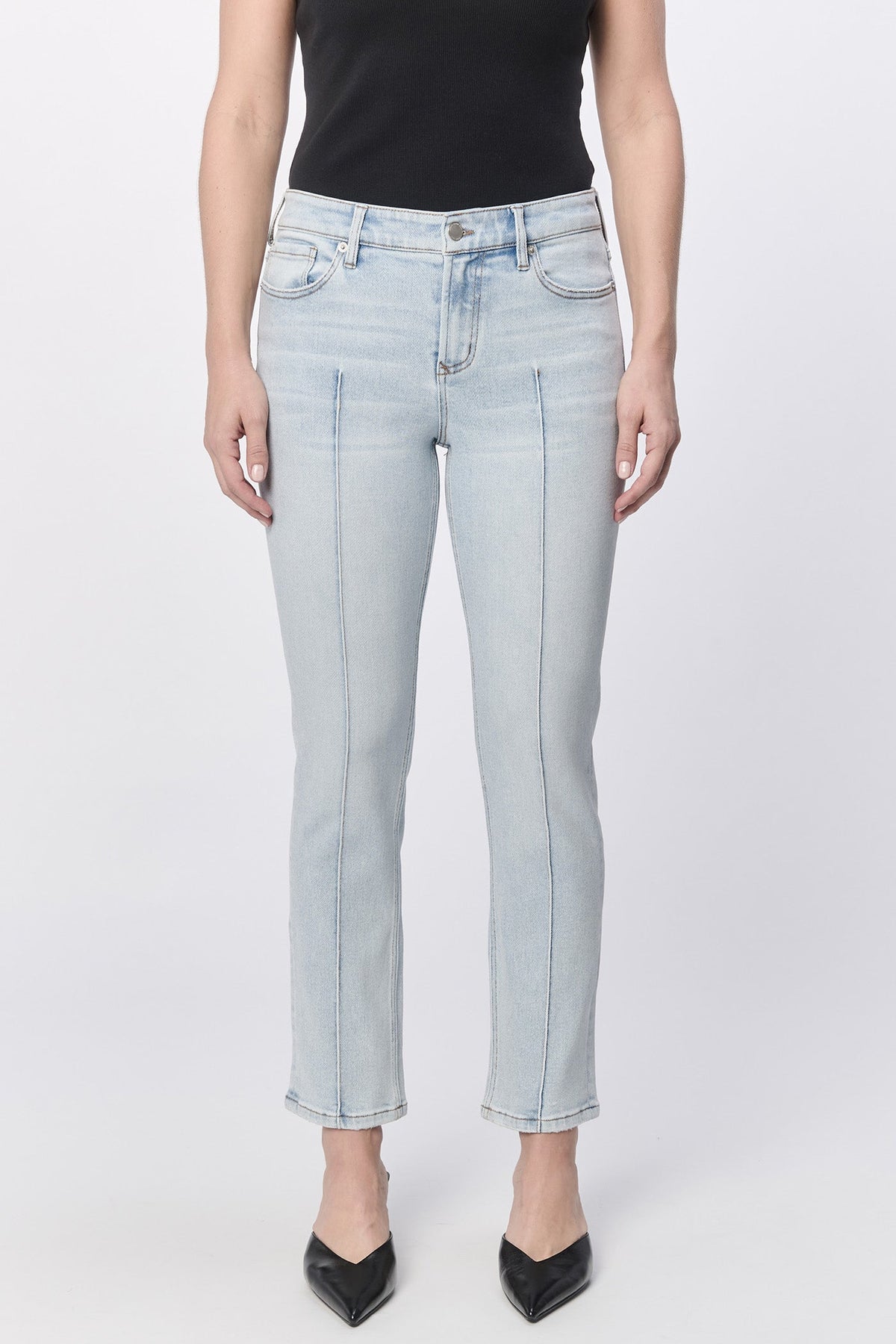 DEAR JOHN DENIM Women's Jeans Dear John Blaire Seam Mid Rise Clean Hem || David's Clothing
