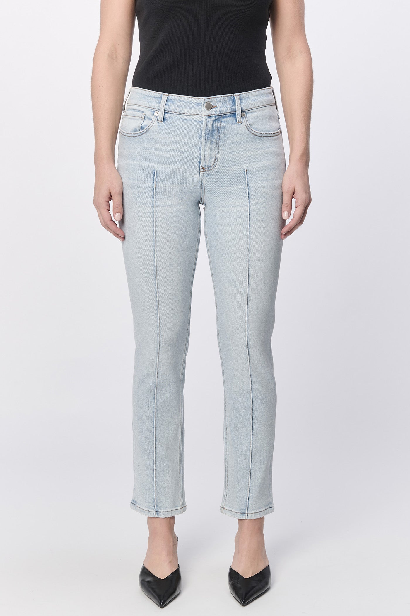 DEAR JOHN DENIM Women's Jeans Dear John Blaire Seam Mid Rise Clean Hem || David's Clothing