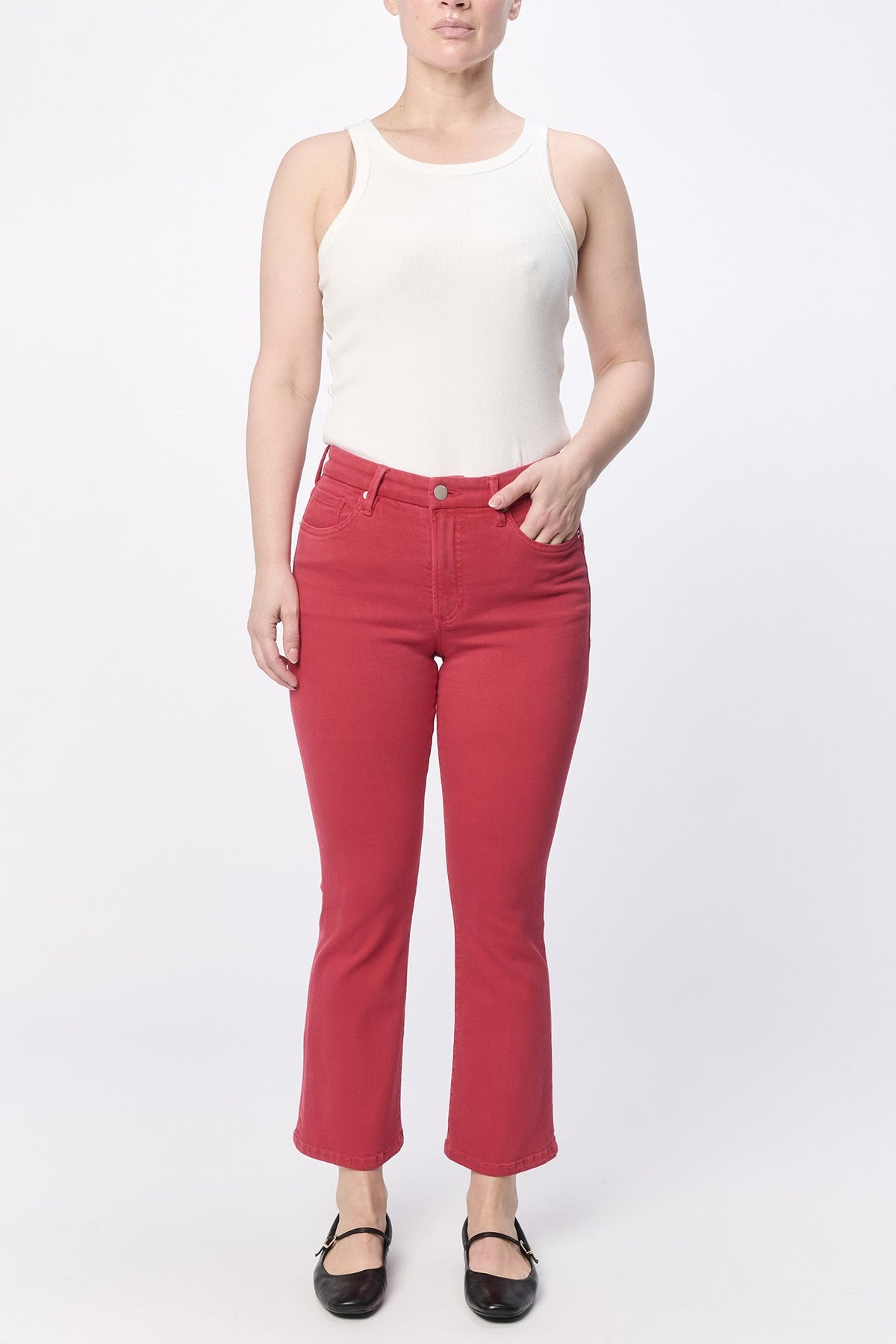 DEAR JOHN DENIM Women's Jeans Dear John Jeanne Mid Rise Fray Hem || David's Clothing