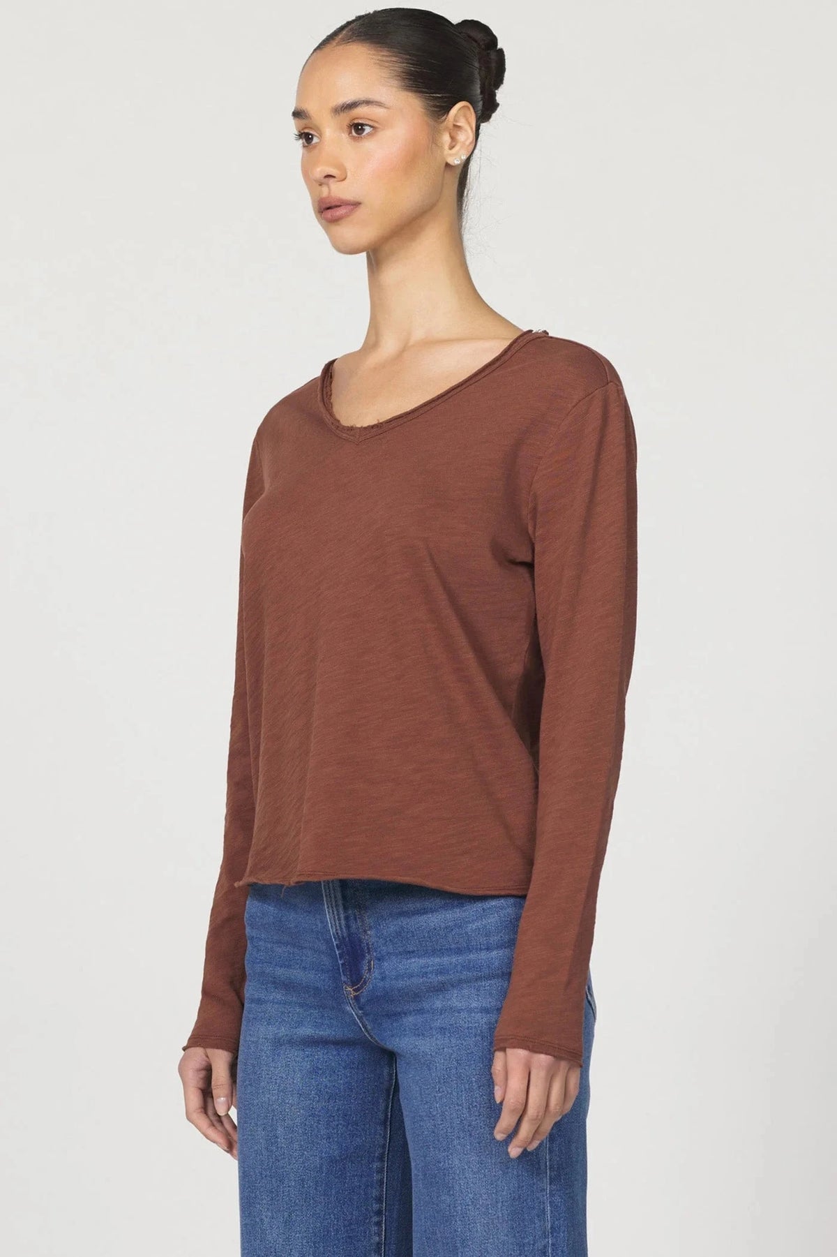 DEAR JOHN DENIM Women's Top 1 - Tiff Fix****Dear John Vanya Tee- cappuccino is a long sleeve vanya. (cap)