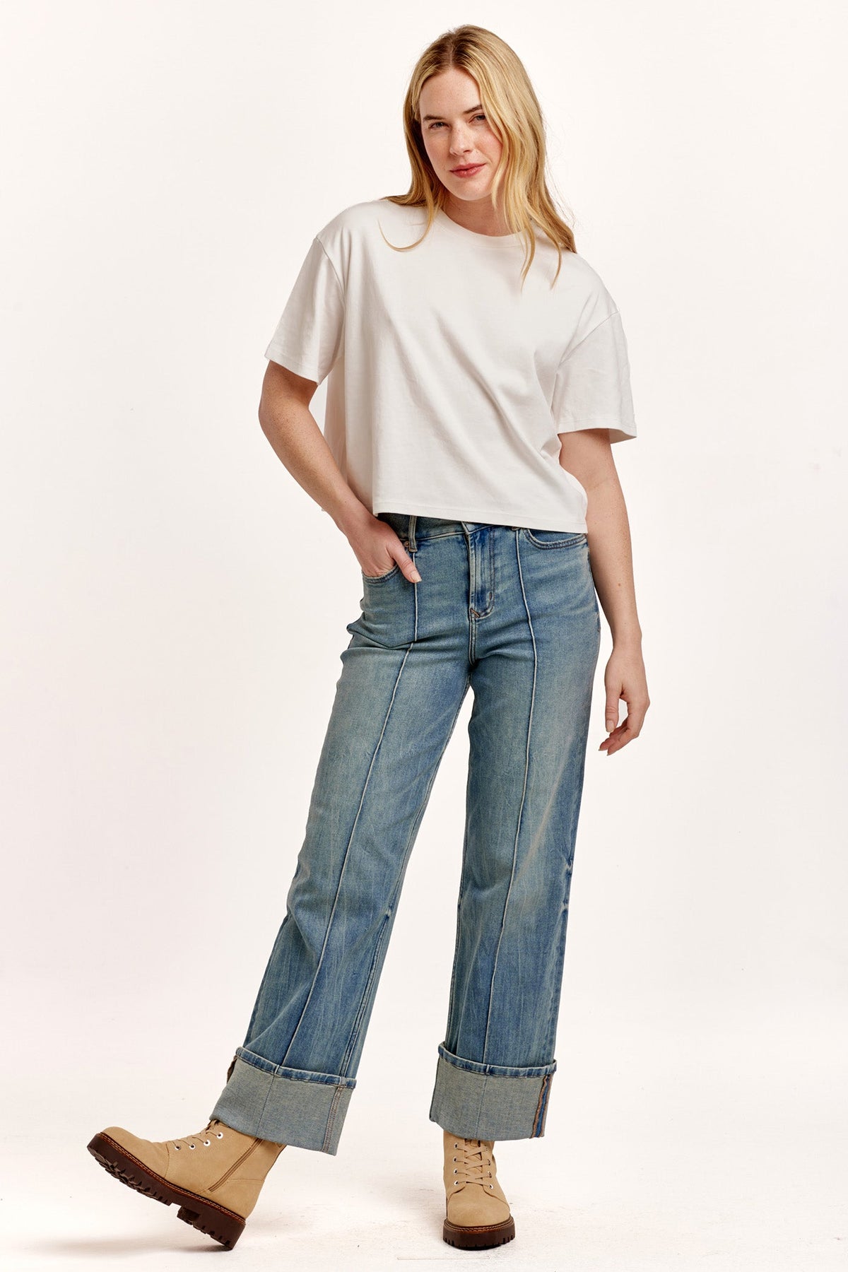 DEAR JOHN DENIM Women's Top Dear John Maddox Boyfriend Jersey Top || David's Clothing