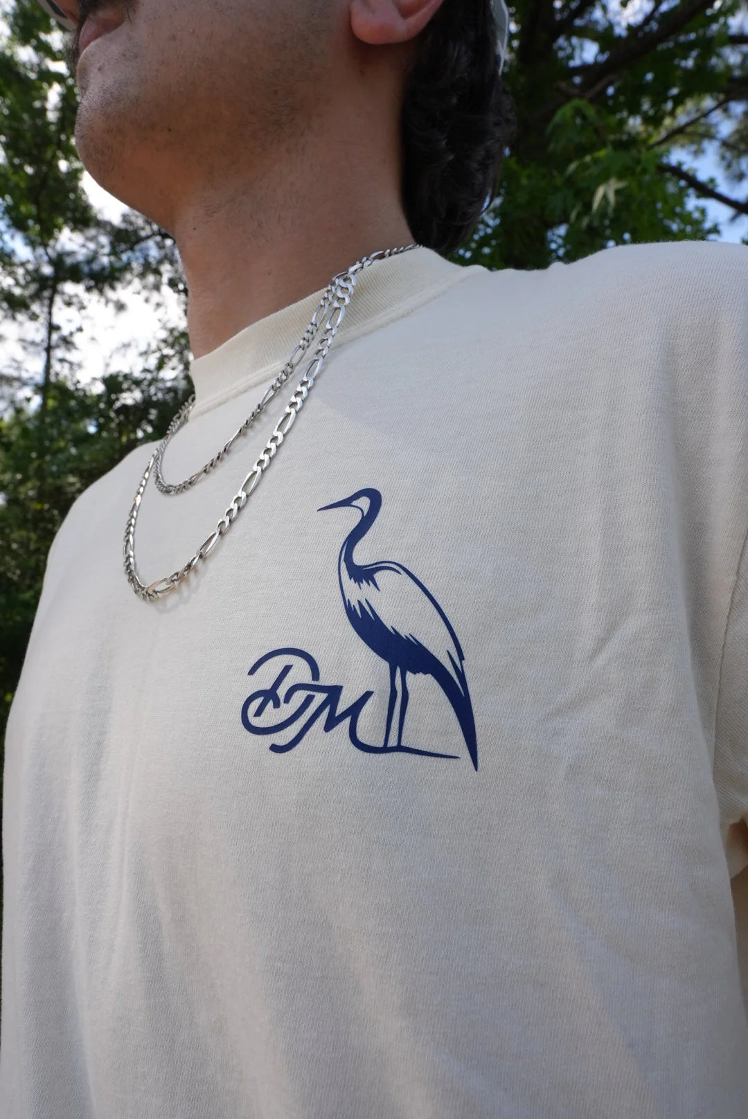 DIRTYMARSH Men's Tees Dirty Marsh Heron Flag Tee