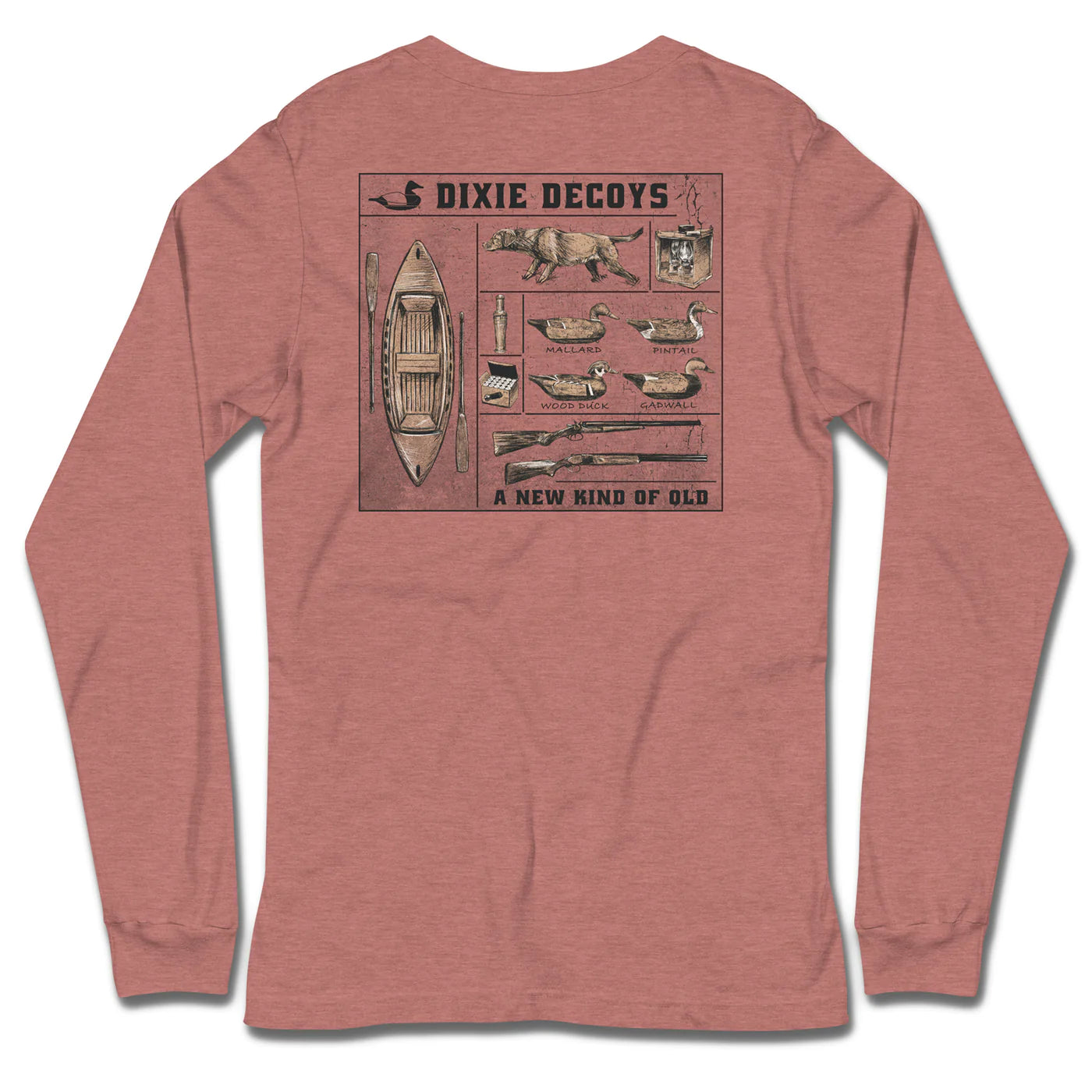 DIXIE DECOYS Men's Tees Final Sale - Dixie Decoys Tools Of The Trade Tee L/S || David's Clothing