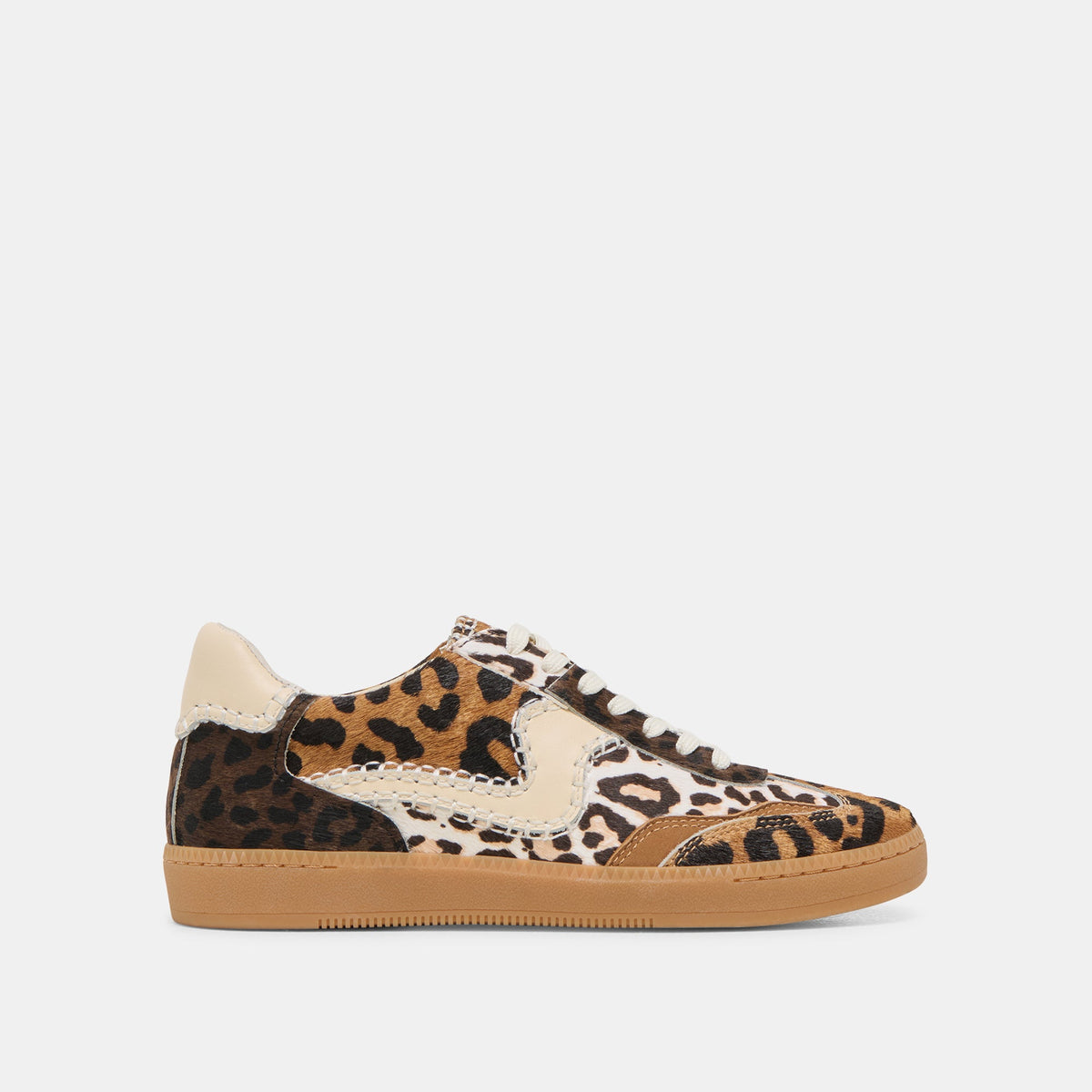 DOLCE VITA Women's Shoes Notice Stitch Sneakers Leopard Multi Calf Hair